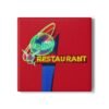 Vintage Satellite Restaurant neon sign artwork from Richmond Virginia