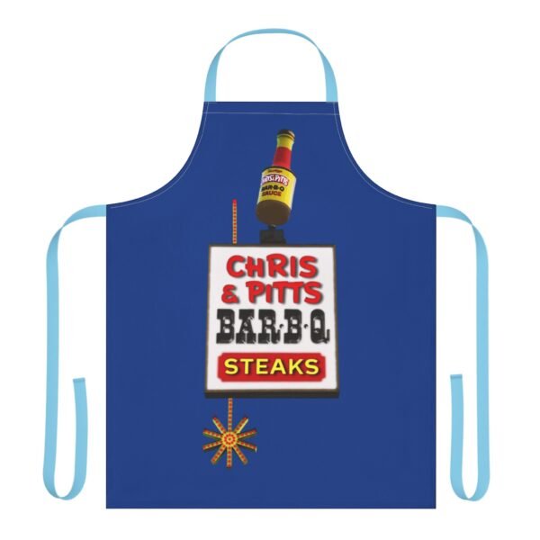 Cooking Apron: Chris and Pitts BBQ Design, Gift for Chefs, BBQ Cooks