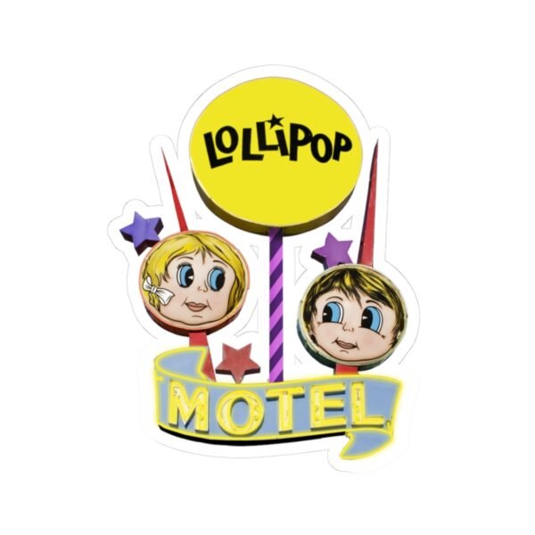 Lollipop Motel sticker neon sign Wildwood New Jersey