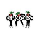 Retro Crocodisc ska music design sticker