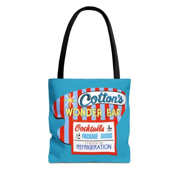 Retro Tote Bag - Cottons Wonder Bar Sign - Fun Shopping Bag