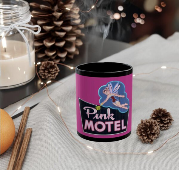 Pink Motel coffee mug, Cherokee North Carolina