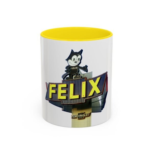 Felix Chevy Retro Sign Los Angeles, California coffee mug