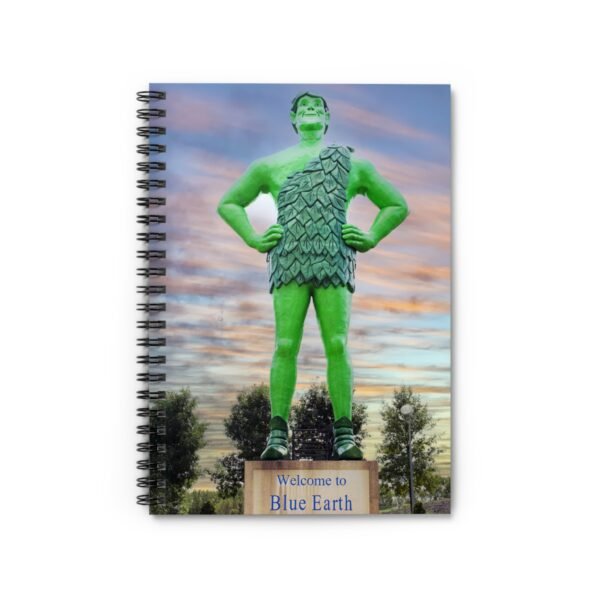 Jolly Green Giant Spiral Notebook, Cute Journal for Travelers, Gift for Writers, Retro Design, Summer Vibes, Artsy Notepad