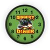 Vintage monster truck diner sign clock