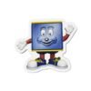 Retro meat mascot roadside magnet