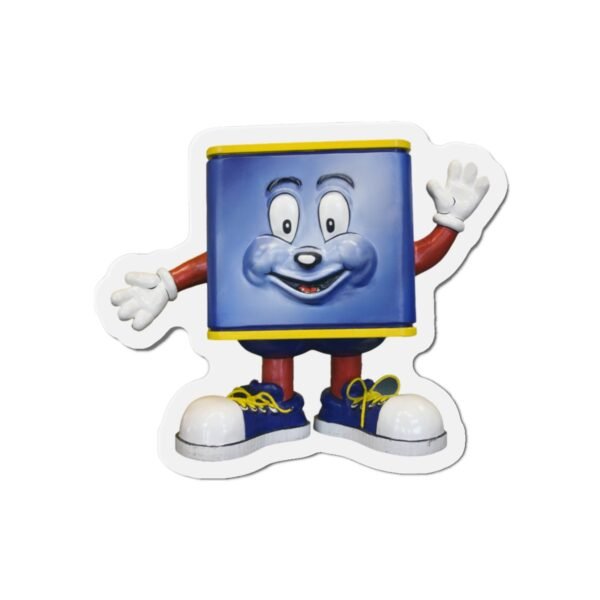 Retro meat mascot roadside magnet